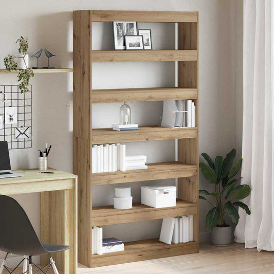 vidaXL Book Cabinet 6-Tier 100 x 30 x 198 cm Engineered Wood