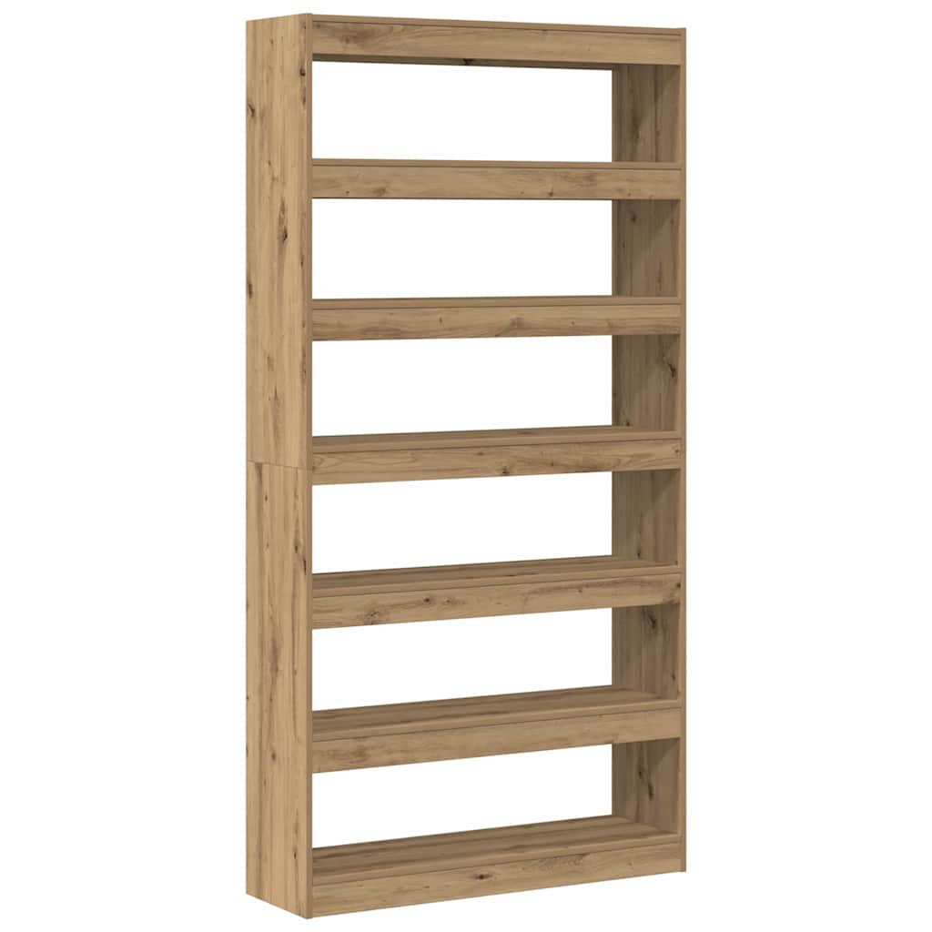 vidaXL Book Cabinet 6-Tier 100 x 30 x 198 cm Engineered Wood