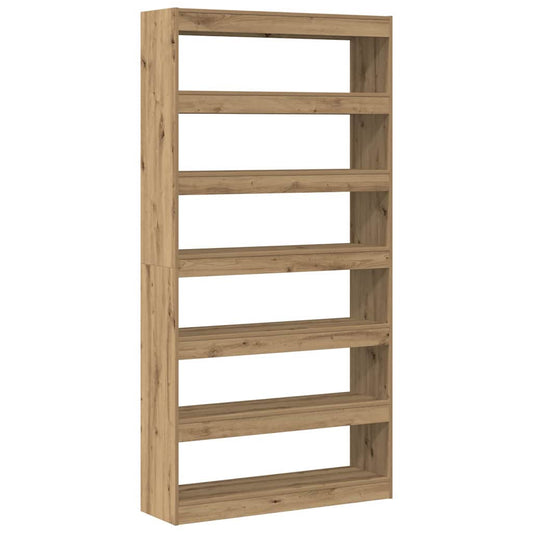 vidaXL Book Cabinet 6-Tier 100 x 30 x 198 cm Engineered Wood