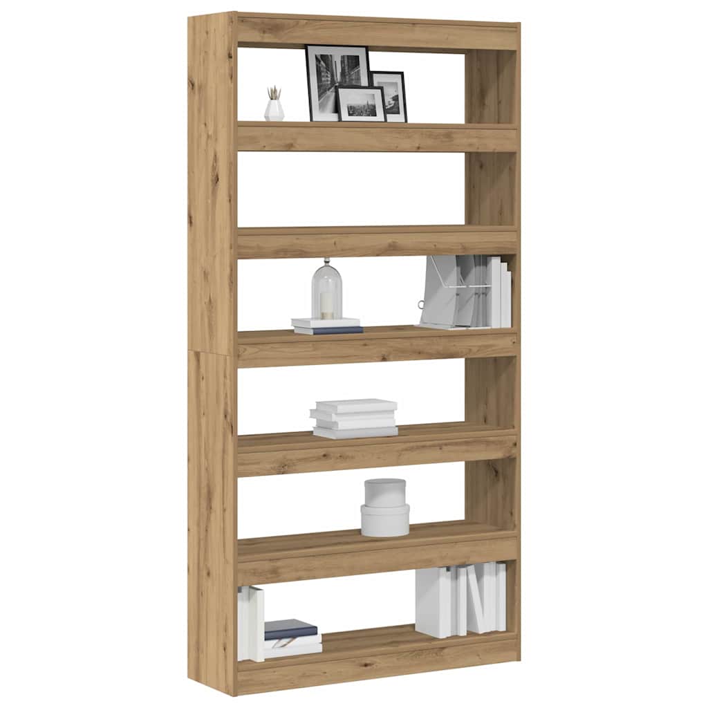 vidaXL Book Cabinet 6-Tier 100 x 30 x 198 cm Engineered Wood