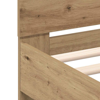 vidaXL Bed Frame Artisan Oak 180 x 200 cm Engineered Wood