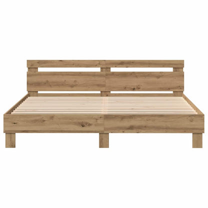 vidaXL Bed Frame Artisan Oak 180 x 200 cm Engineered Wood