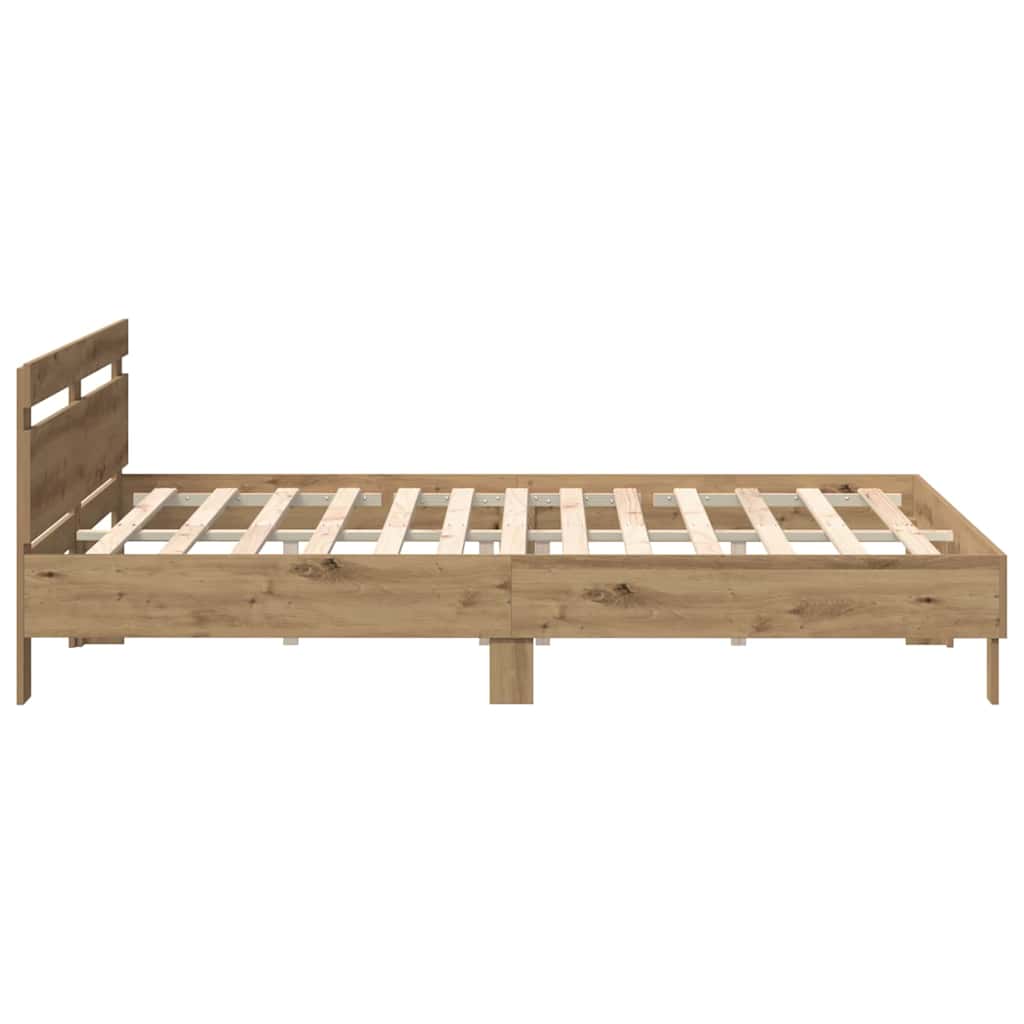 vidaXL Bed Frame Artisan Oak 180 x 200 cm Engineered Wood