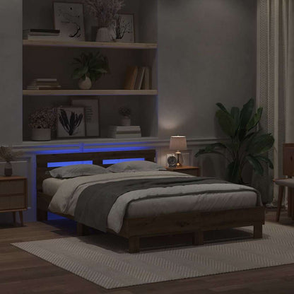vidaXL Bed Frame Artisan Oak 150 x 200 cm Engineered Wood