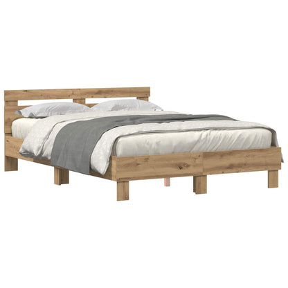 vidaXL Bed Frame Artisan Oak 150 x 200 cm Engineered Wood