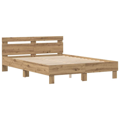 vidaXL Bed Frame Artisan Oak 150 x 200 cm Engineered Wood