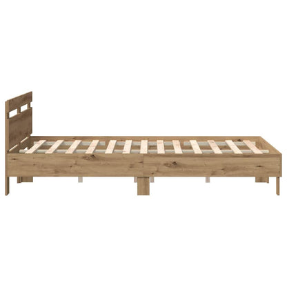 vidaXL Bed Frame Artisan Oak 150 x 200 cm Engineered Wood