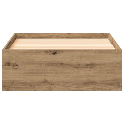 vidaXL Bed Frame with Drawer Artisan Oak 90 x 190 cm Engineered Wood