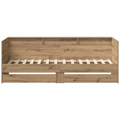 vidaXL Daybed with Headboard Artisan Oak 90 x 200 cm Engineered Wood