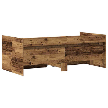 vidaXL Daybed with Headboard Old Wood 75 x 190 cm Engineered Wood