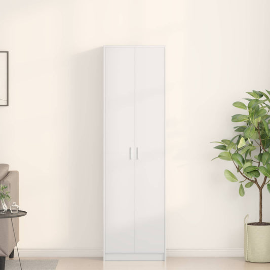 vidaXL Wardrobe White 55 x 25 x 189 cm Engineered Wood