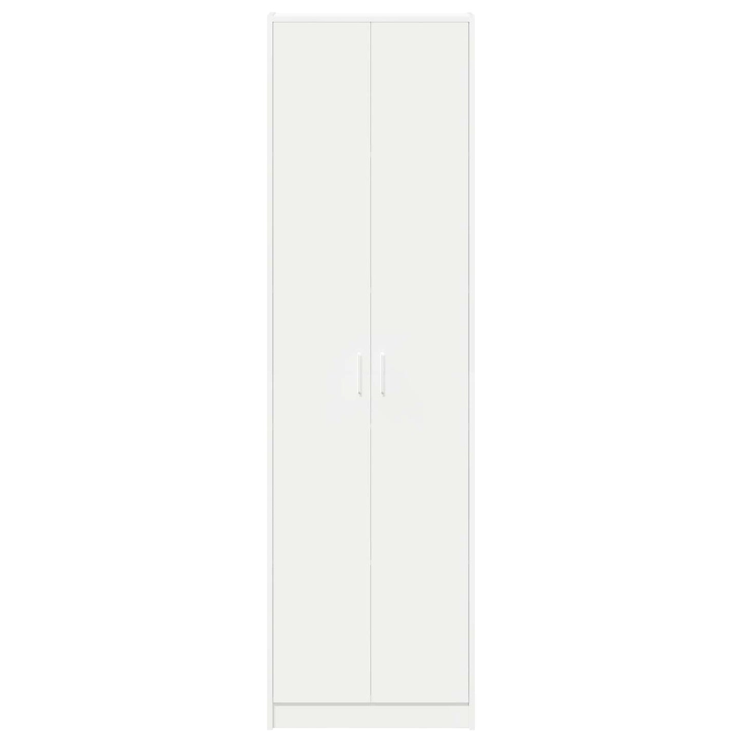 vidaXL Wardrobe with Shelf White 55 x 25 x 189 cm Engineered Wood