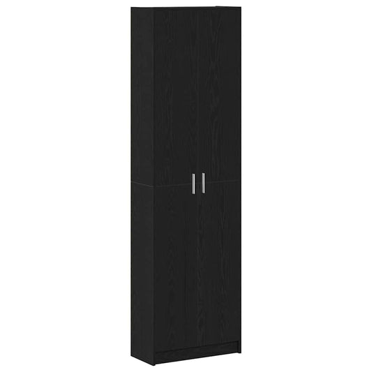 vidaXL Wardrobe Black Oak 55 x 25 x 189 cm Engineered Wood