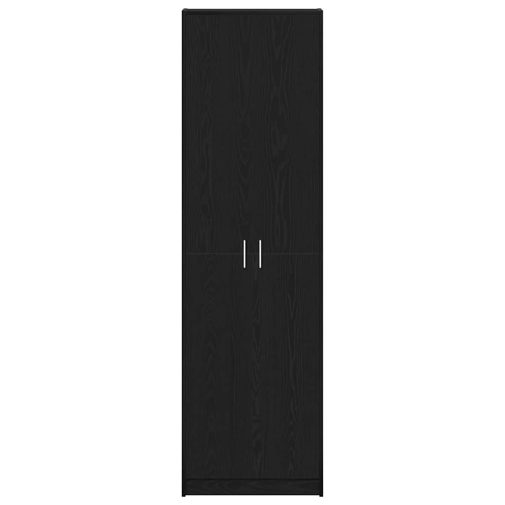 vidaXL Wardrobe Black Oak 55 x 25 x 189 cm Engineered Wood