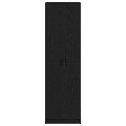 vidaXL Wardrobe Black Oak 55 x 25 x 189 cm Engineered Wood