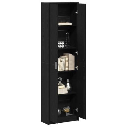 vidaXL Wardrobe Black Oak 55 x 25 x 189 cm Engineered Wood