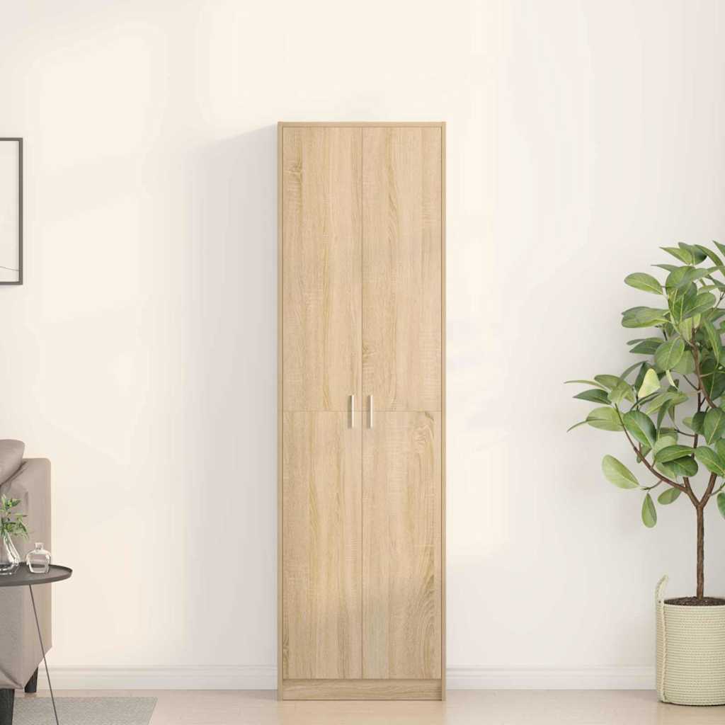 vidaXL Wardrobe Sonoma Oak 55 x 25 x 189 cm Engineered Wood