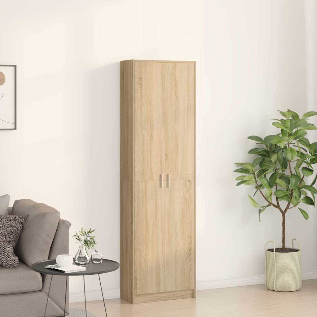 vidaXL Wardrobe Sonoma Oak 55 x 25 x 189 cm Engineered Wood