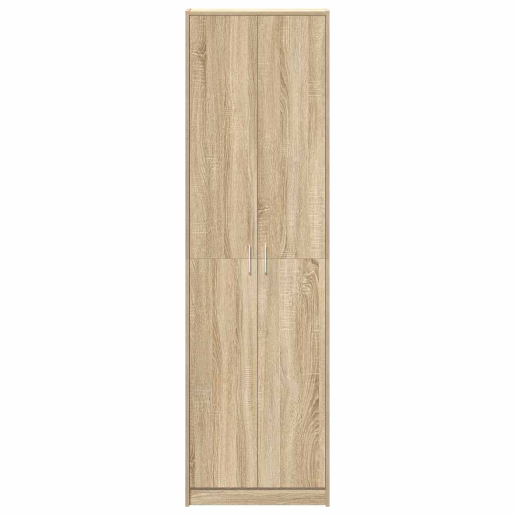 vidaXL Wardrobe Sonoma Oak 55 x 25 x 189 cm Engineered Wood