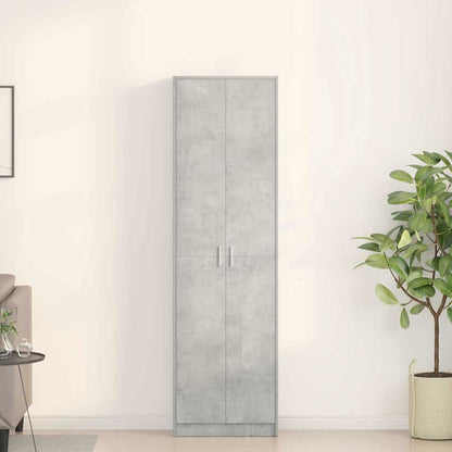 vidaXL Wardrobe Concrete Grey 55 x 25 x 189 cm Engineered Wood