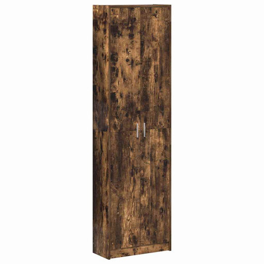 vidaXL Wardrobe Smoked Oak 55 x 25 x 189 cm Engineered Wood