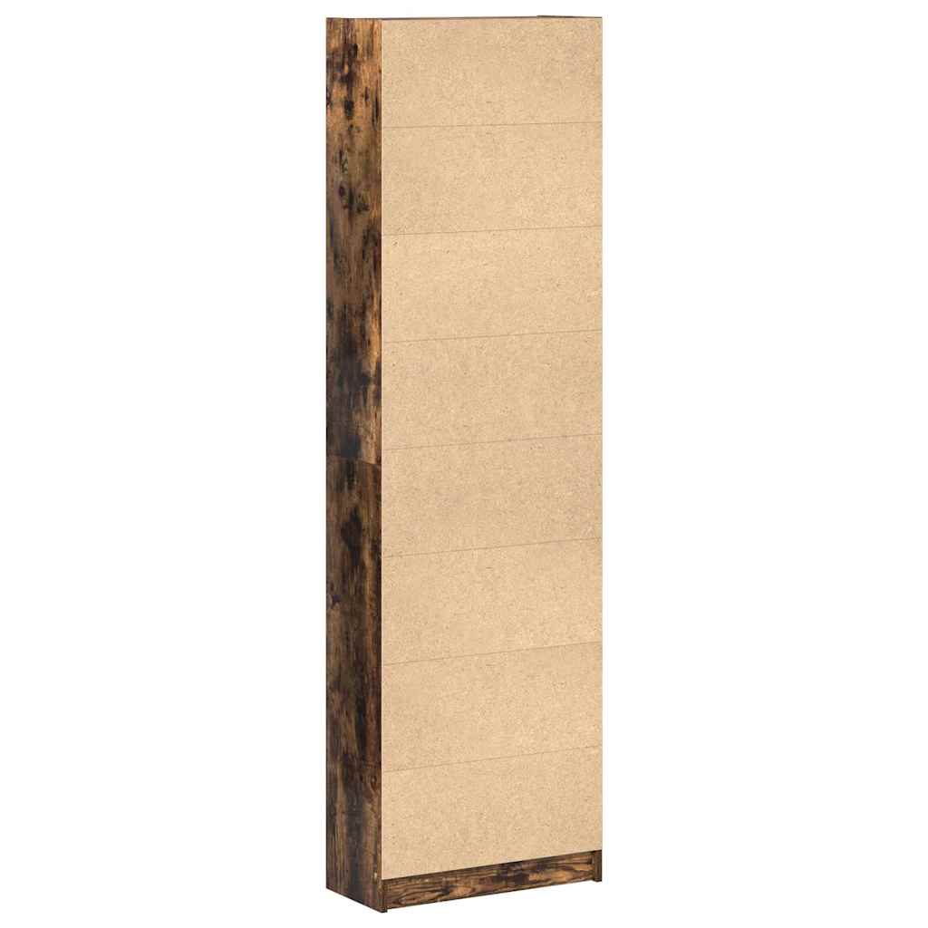 vidaXL Wardrobe with Shelf Smoked Oak 55 x 25 x 189 cm Engineered Wood