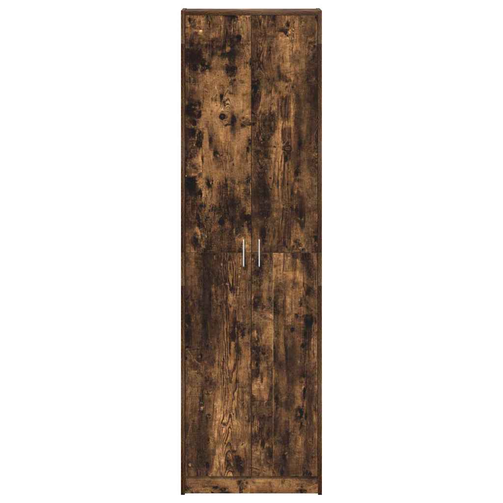 vidaXL Wardrobe Smoked Oak 55 x 25 x 189 cm Engineered Wood