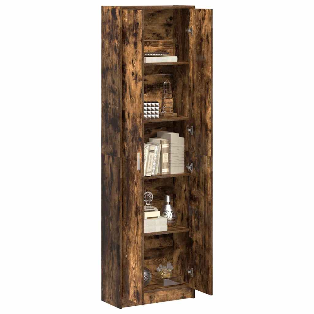 vidaXL Wardrobe Smoked Oak 55 x 25 x 189 cm Engineered Wood