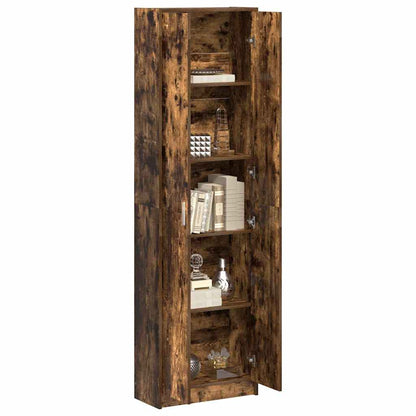 vidaXL Wardrobe Smoked Oak 55 x 25 x 189 cm Engineered Wood