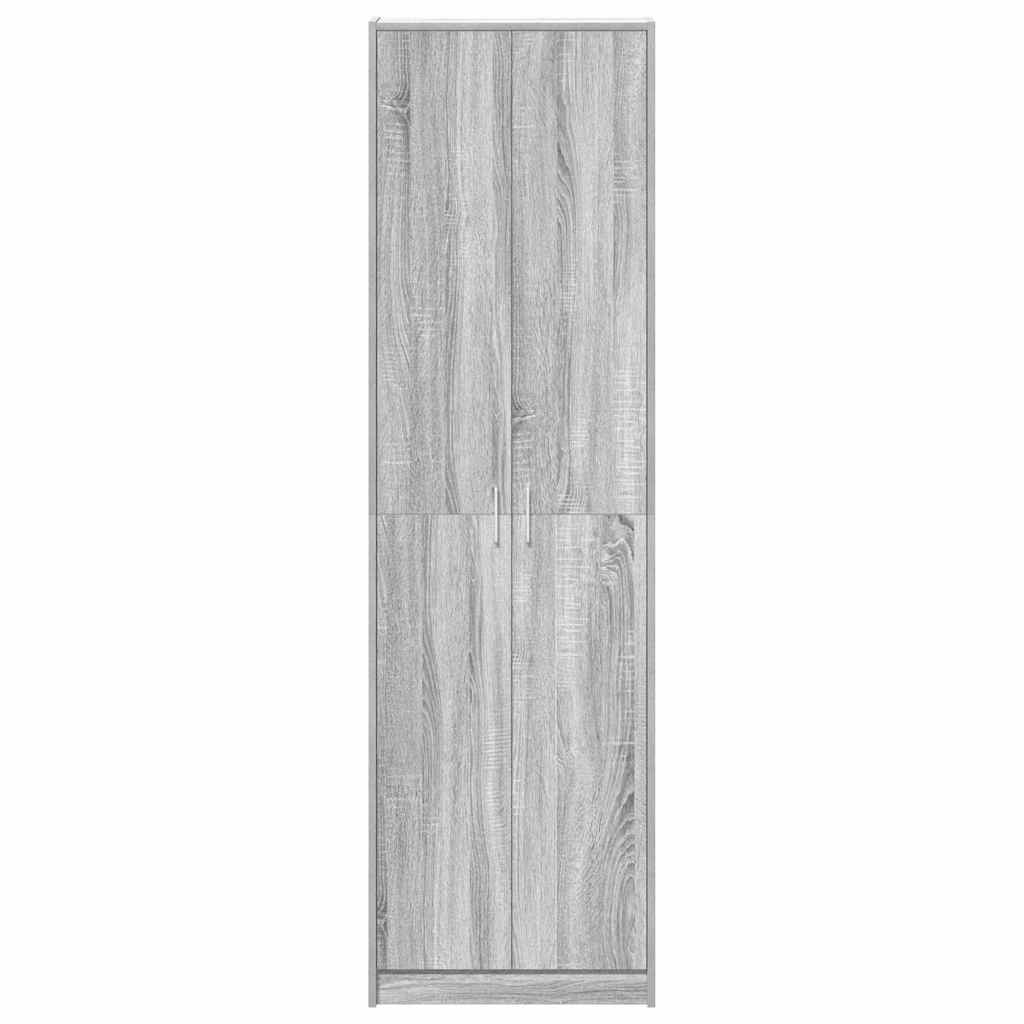 vidaXL Wardrobe Grey Sonoma 55 x 25 x 189 cm Engineered Wood