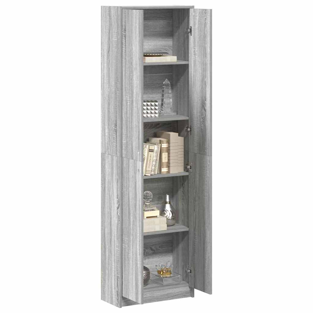 vidaXL Wardrobe Grey Sonoma 55 x 25 x 189 cm Engineered Wood