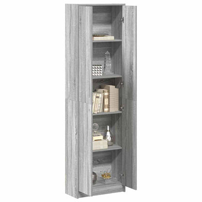 vidaXL Wardrobe Grey Sonoma 55 x 25 x 189 cm Engineered Wood
