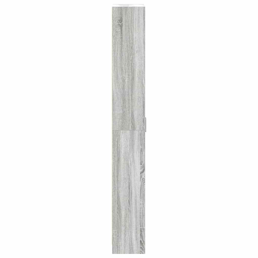 vidaXL Wardrobe Grey Sonoma 55 x 25 x 189 cm Engineered Wood
