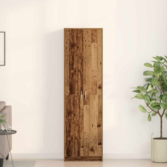 vidaXL Wardrobe Old Wood 55 x 25 x 189 cm Engineered Wood