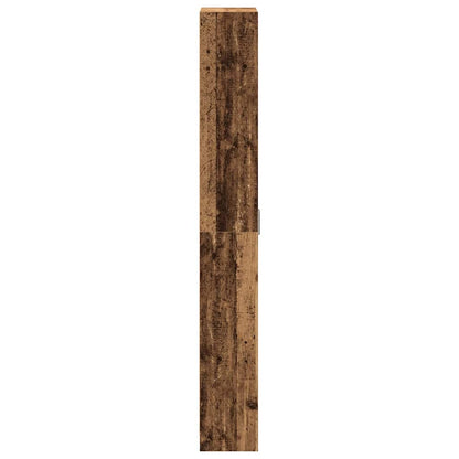 vidaXL Wardrobe with Shelf Old Wood 55 x 25 x 189 cm Engineered Wood