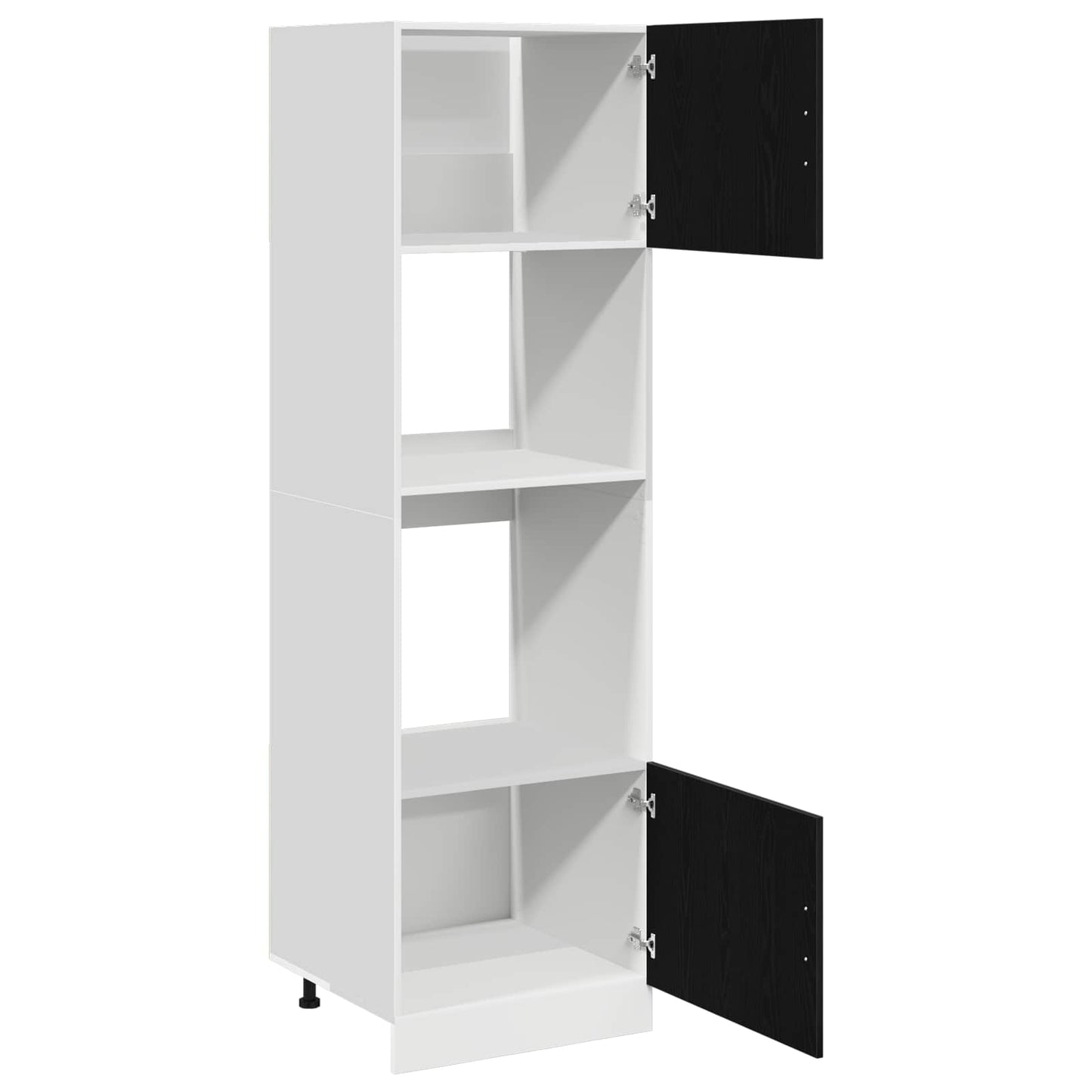 vidaXL Hanging Cabinet Black Oak 60 x 57 x 207 cm Engineered Wood