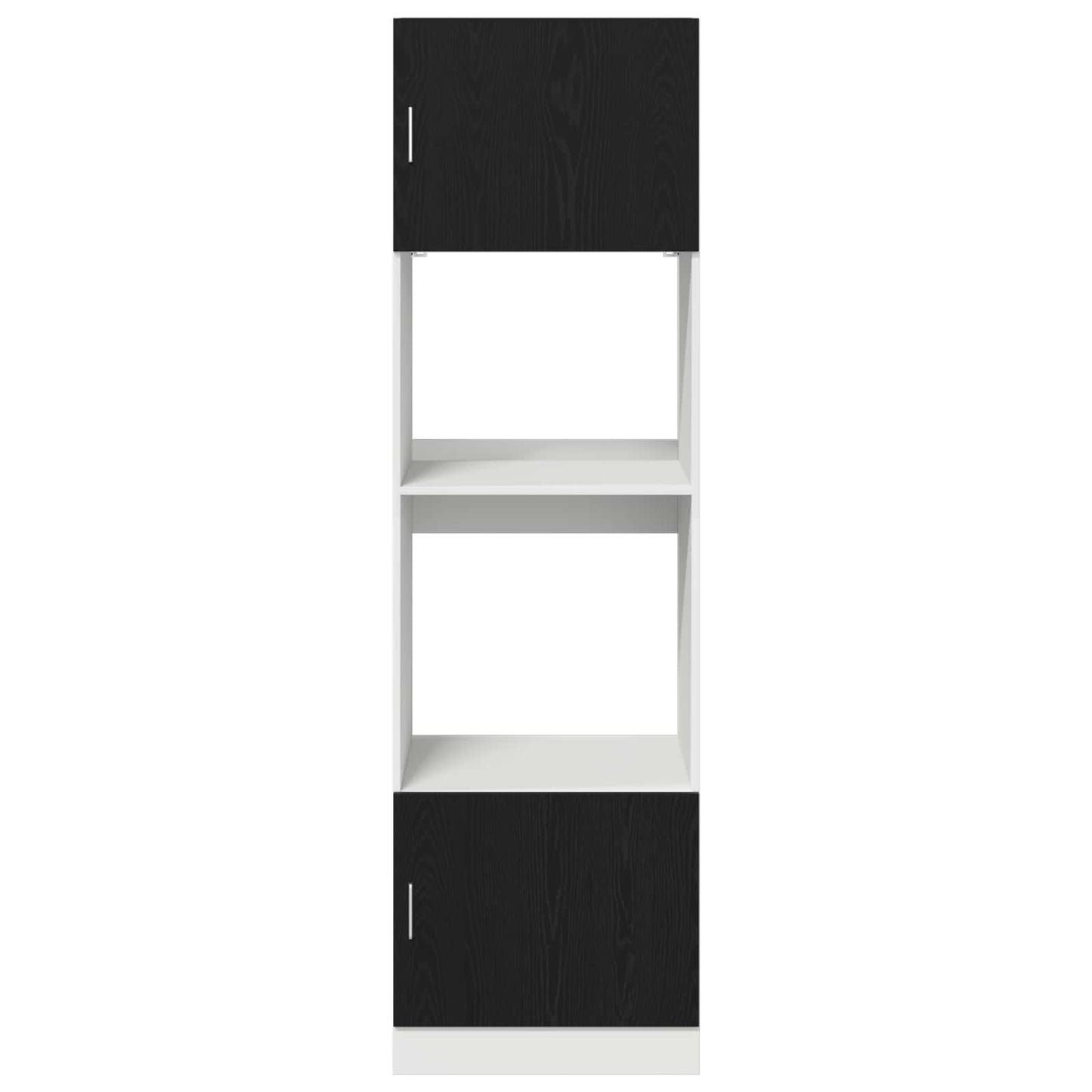 vidaXL Hanging Cabinet Black Oak 60 x 57 x 207 cm Engineered Wood