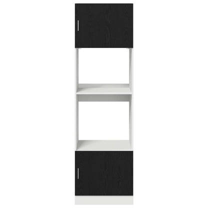vidaXL Hanging Cabinet Black Oak 60 x 57 x 207 cm Engineered Wood