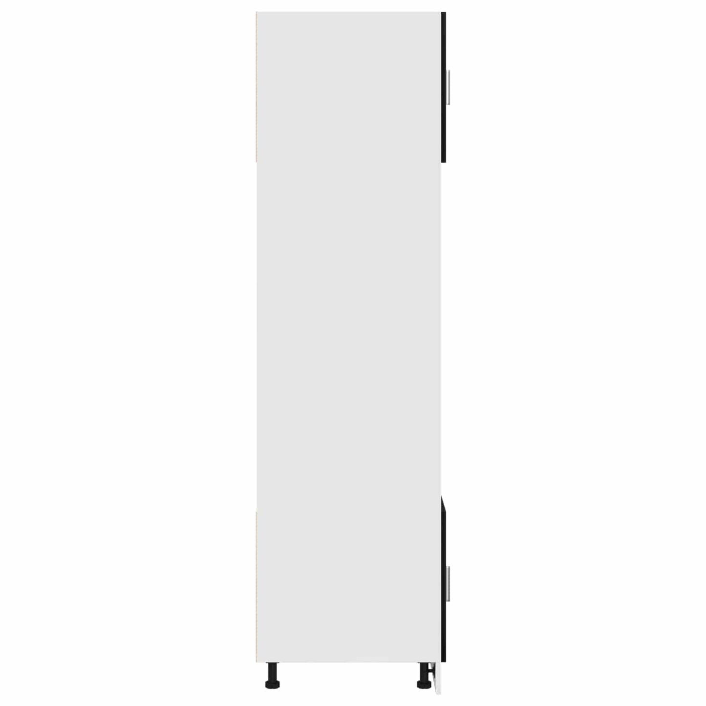 vidaXL Hanging Cabinet Black Oak 60 x 57 x 207 cm Engineered Wood