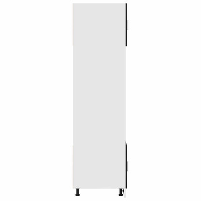 vidaXL Hanging Cabinet Black Oak 60 x 57 x 207 cm Engineered Wood
