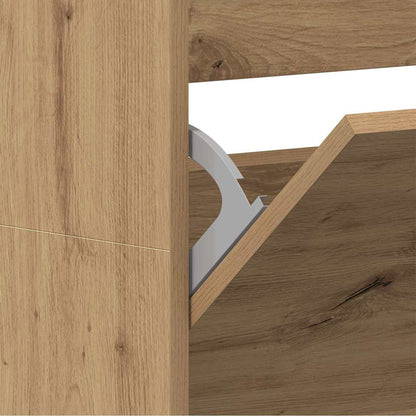 vidaXL Shoe Cabinet 80 x 21 x 163.5 cm Engineered Wood Artisan Oak