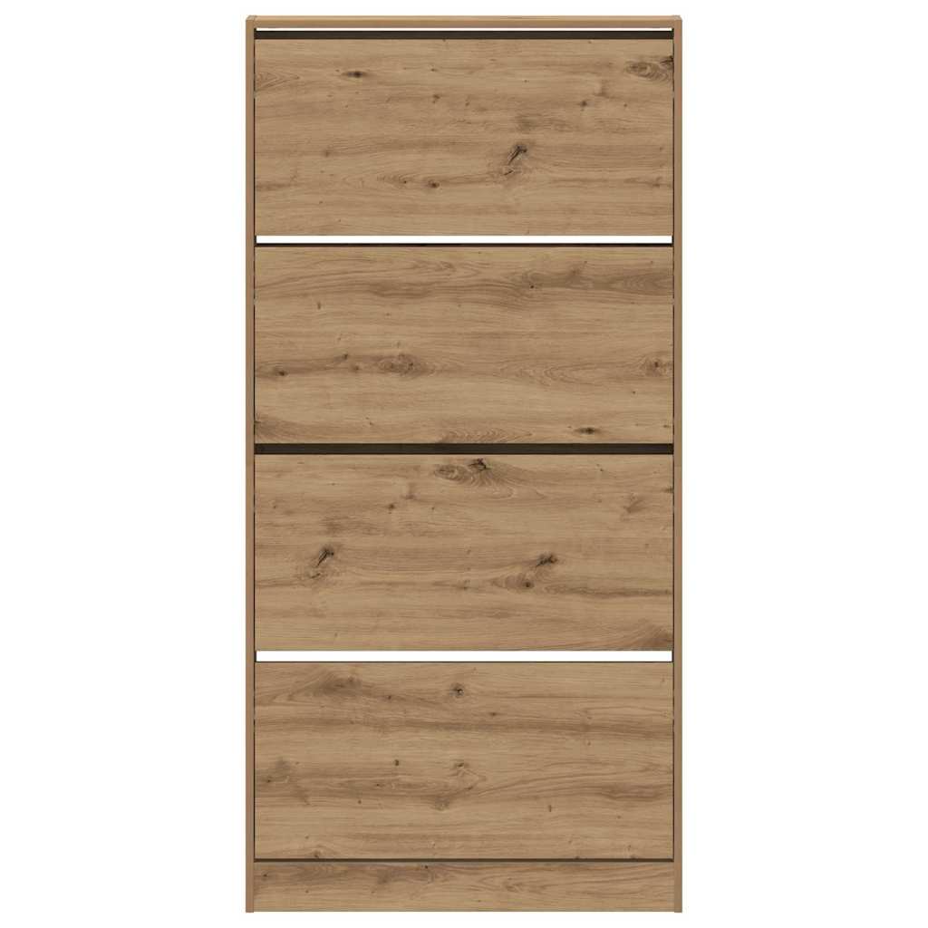 vidaXL Shoe Cabinet 80 x 21 x 163.5 cm Engineered Wood Artisan Oak