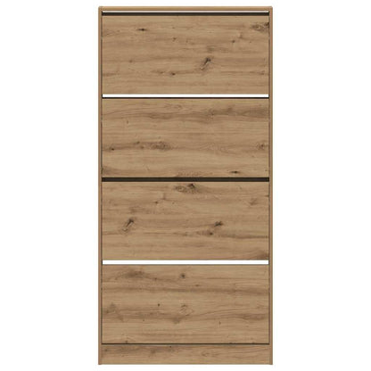 vidaXL Shoe Cabinet 80 x 21 x 163.5 cm Engineered Wood Artisan Oak