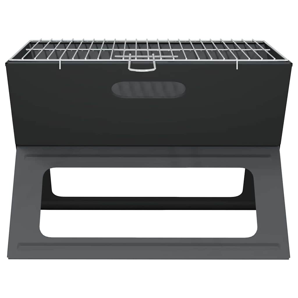 vidaXL Outdoor Grill Black 46 x 30 x 31 cm Steel