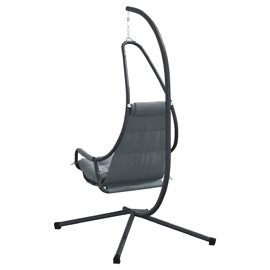 vidaXL Hanging Egg Chair Folding Anthracite 94 x 107 x 196.5 cm Steel