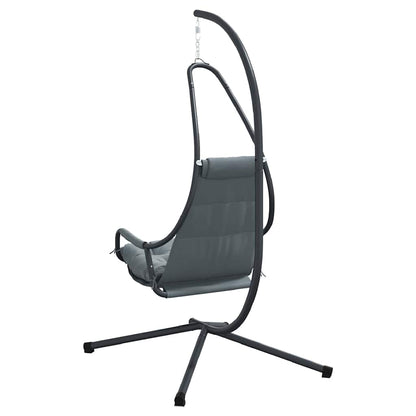 vidaXL Hanging Egg Chair Folding Anthracite 94 x 107 x 196.5 cm Steel