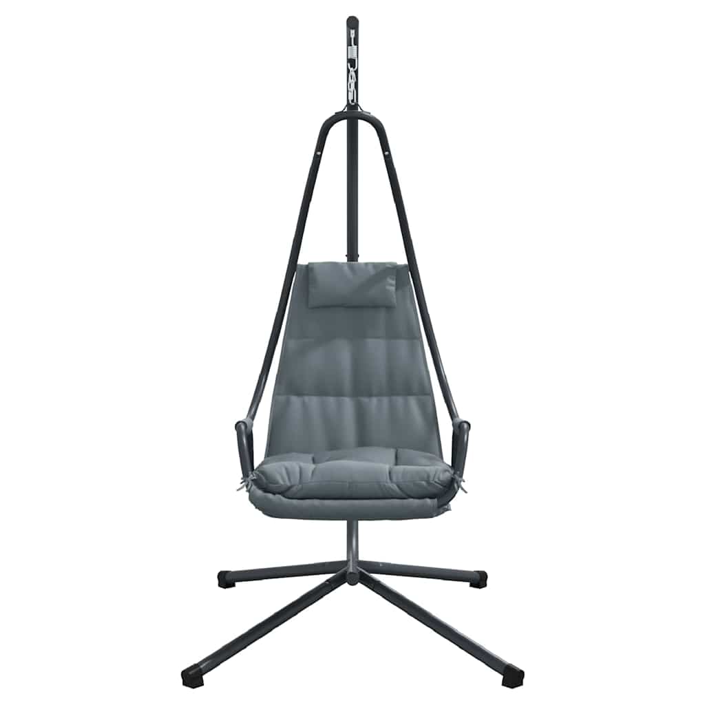 vidaXL Hanging Egg Chair Folding Anthracite 94 x 107 x 196.5 cm Steel