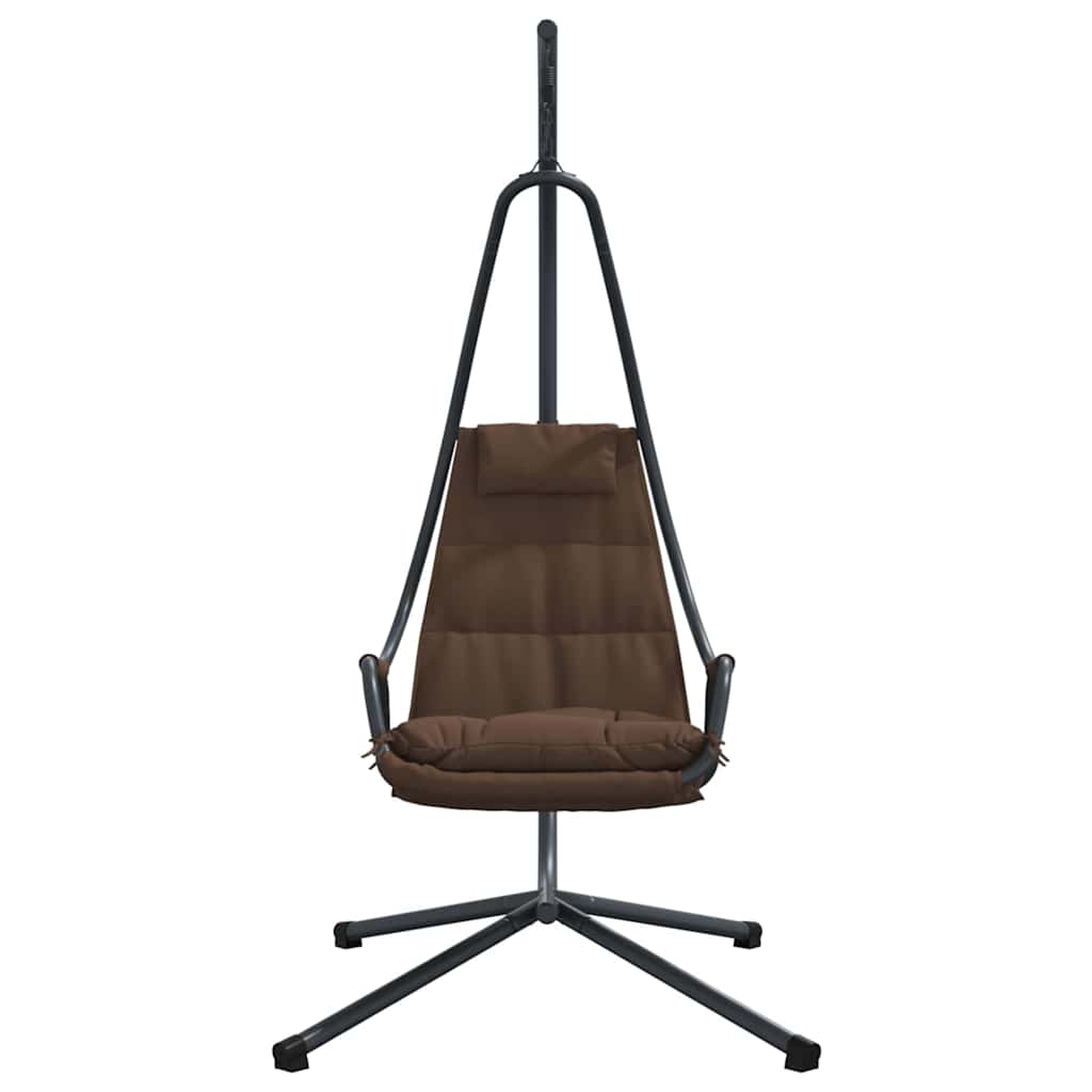 vidaXL Hanging Egg Chair Folding Coffee 94 x 107 x 196.5 cm Steel