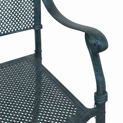 vidaXL Garden Chair 2 pcs Green 64 x 62 x 93cm Aluminium