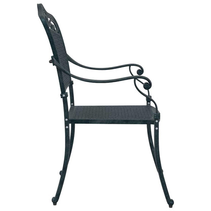 vidaXL Garden Chair 2 pcs Green 64 x 62 x 93cm Aluminium